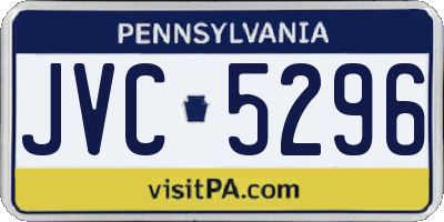 PA license plate JVC5296