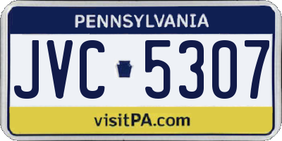 PA license plate JVC5307