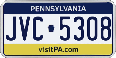 PA license plate JVC5308