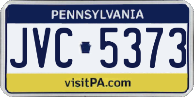 PA license plate JVC5373