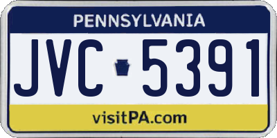 PA license plate JVC5391