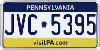 PA license plate JVC5395