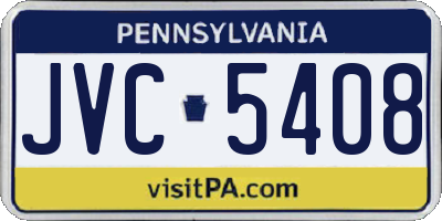 PA license plate JVC5408