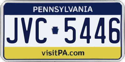 PA license plate JVC5446