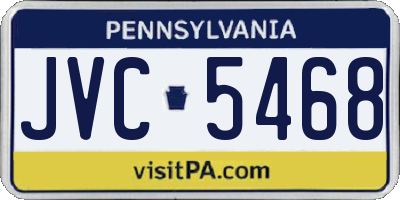 PA license plate JVC5468