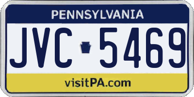 PA license plate JVC5469