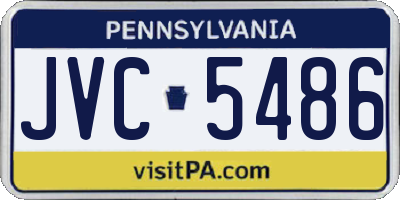 PA license plate JVC5486