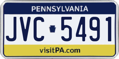 PA license plate JVC5491