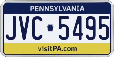 PA license plate JVC5495