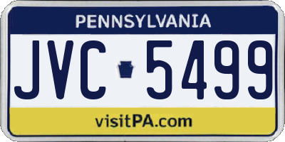 PA license plate JVC5499