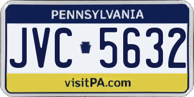 PA license plate JVC5632