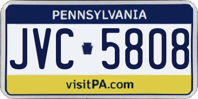 PA license plate JVC5808