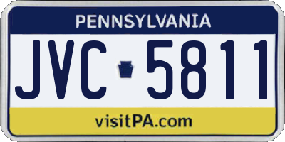 PA license plate JVC5811