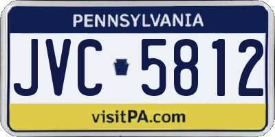 PA license plate JVC5812