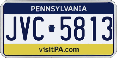 PA license plate JVC5813