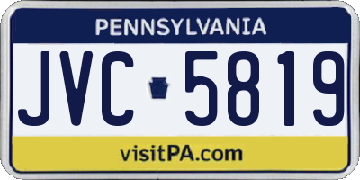 PA license plate JVC5819