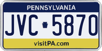 PA license plate JVC5870