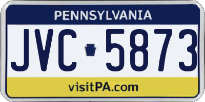 PA license plate JVC5873