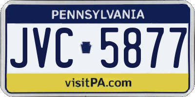 PA license plate JVC5877
