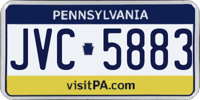 PA license plate JVC5883