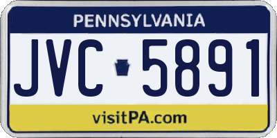 PA license plate JVC5891