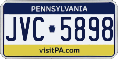 PA license plate JVC5898