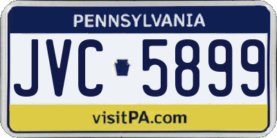 PA license plate JVC5899