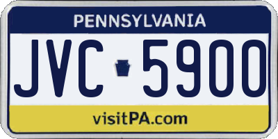 PA license plate JVC5900