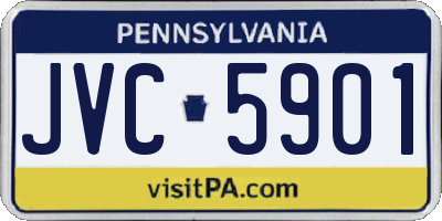 PA license plate JVC5901