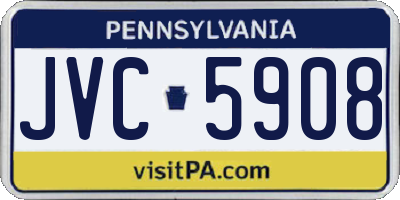 PA license plate JVC5908