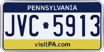 PA license plate JVC5913