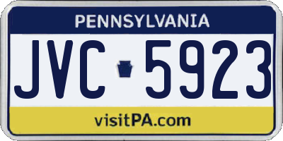 PA license plate JVC5923