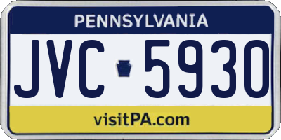 PA license plate JVC5930