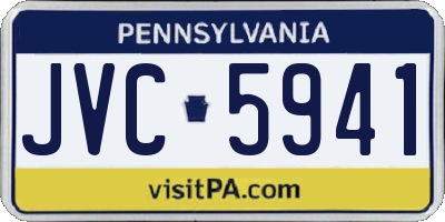 PA license plate JVC5941