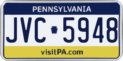PA license plate JVC5948