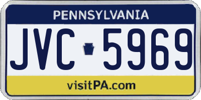 PA license plate JVC5969