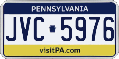 PA license plate JVC5976
