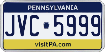 PA license plate JVC5999