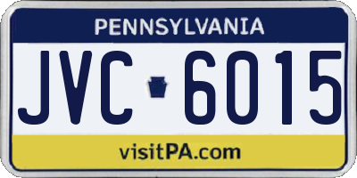 PA license plate JVC6015