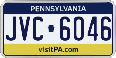 PA license plate JVC6046