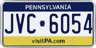 PA license plate JVC6054