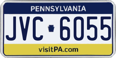 PA license plate JVC6055