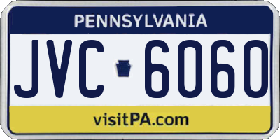 PA license plate JVC6060