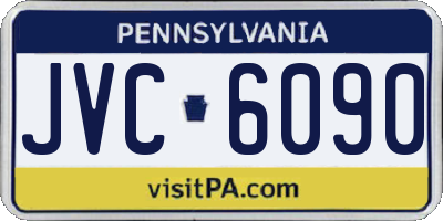 PA license plate JVC6090
