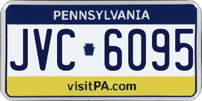 PA license plate JVC6095