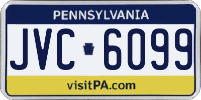 PA license plate JVC6099