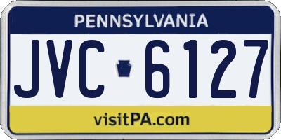 PA license plate JVC6127