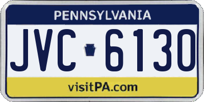 PA license plate JVC6130