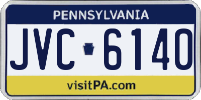PA license plate JVC6140