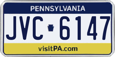 PA license plate JVC6147